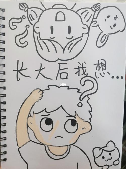 创意儿童画--长大后我想.1_绘画_儿童画_上色_摄影
