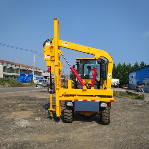 推荐护栏打桩机钻孔两用护栏打桩机