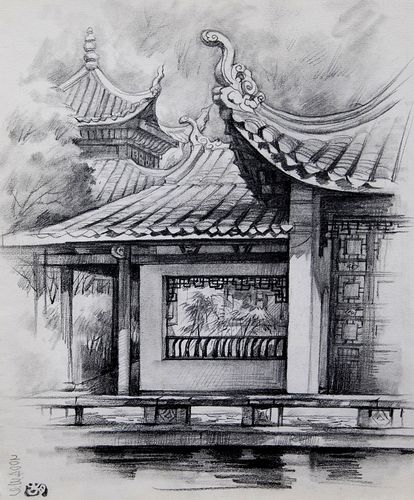 胡专一的相册 - 线与明暗的交融----胡专一素描画选集[风景篇]