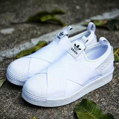 adidas阿迪达斯三叶草绷带绑带纯白贝壳头s81338