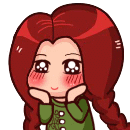 长辫娃娃inmandy可爱qq表情下载