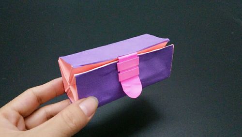 可以合起来的文具盒折纸,很多人没见过,简单漂亮同学们都超羡慕