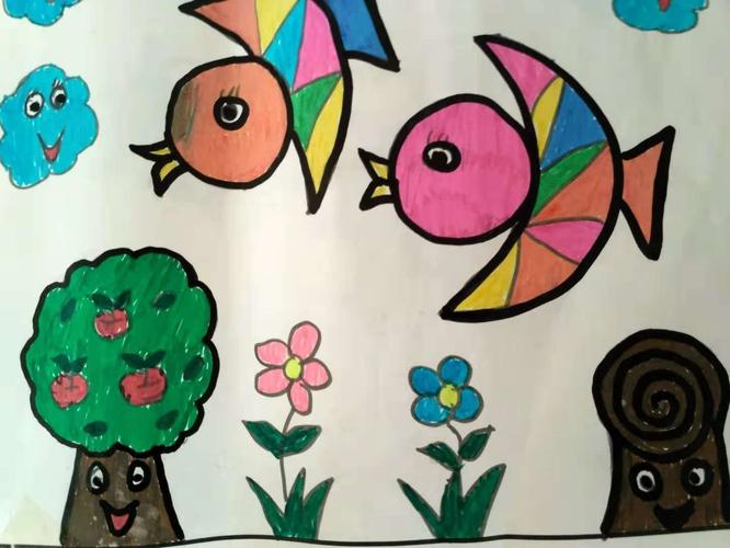 非常卓越赵王幼儿园强班美术作业展示