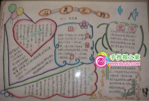 心灵之约手抄报版面图