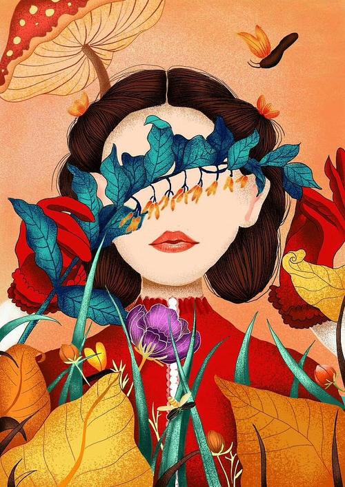 花季|插画|艺术插画|小may儿 - 原创作品 - 站酷