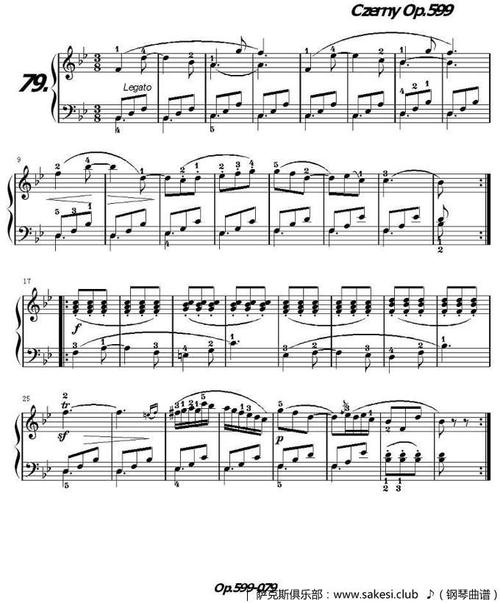 车尔尼练习曲op599之071080钢琴谱