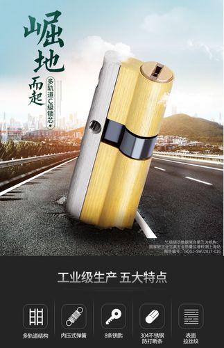 防盗门锁芯 多轨道锁芯防盗门锁芯 玥玛锁芯 c级锁芯