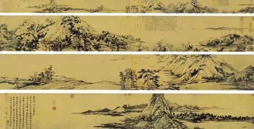 元 黄公望〔富春山居图〕(黄公望代表作) 《富春山居图》,纵33厘米,横