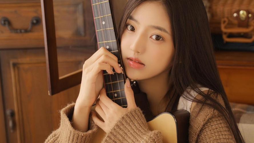 冬季文艺美少女写真,高清壁纸图片,清纯美女-回车桌面
