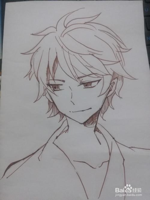 如何画一个简单的动漫人物.