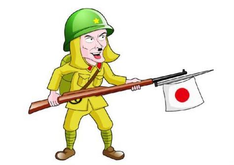 打日本鬼子简笔画