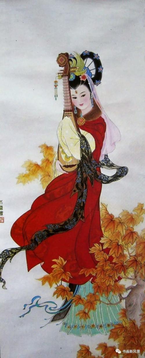 王木兰工笔仕女画