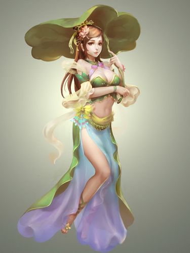 【粉彩素描】美妙绝伦的3d绘画游戏美女采集 (2) - niufen1343 - niu