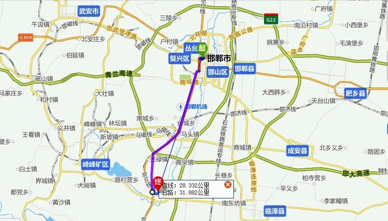 磁县处邯郸市那个方向,地理位置