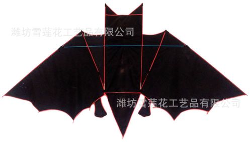 潍坊蝙蝠风筝 前撑杆鹰 儿童卡通空白风筝 厂家批发 加工定做