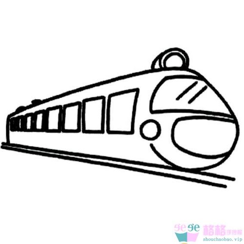 儿童简笔画动车图片_格格手抄报