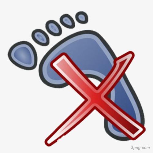 标签:脚印差号与脚印差号脚印蓝色错误号账号绿色脚