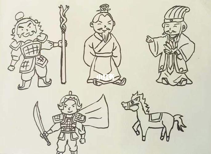 手绘儿童画《三国演义》_手绘_母婴_早教
