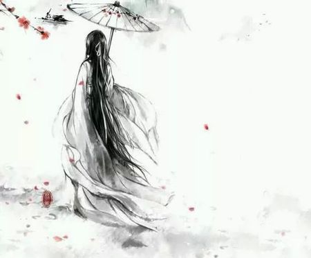 请问,谁有类似这种古风的女子背影图?要高清的,我当头像.谢谢