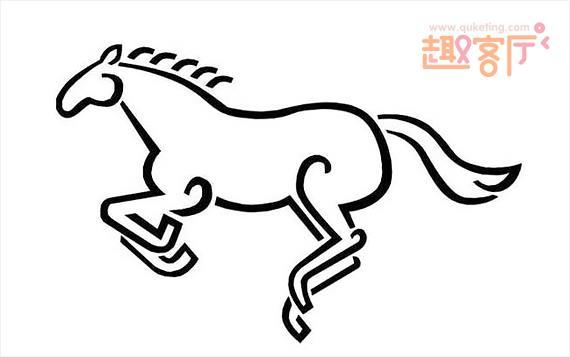 马简笔画图片大全 儿童画画大全简笔画马