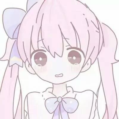 简笔画 动漫头像女生头像软萌插画清新少女心 原图微博点赞自取喜欢