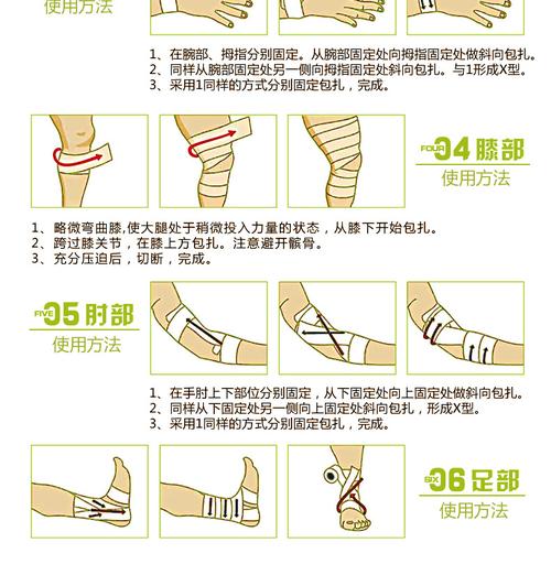 无纺布自粘弹力绷带运动固定加压篮球足球护脚踝护膝