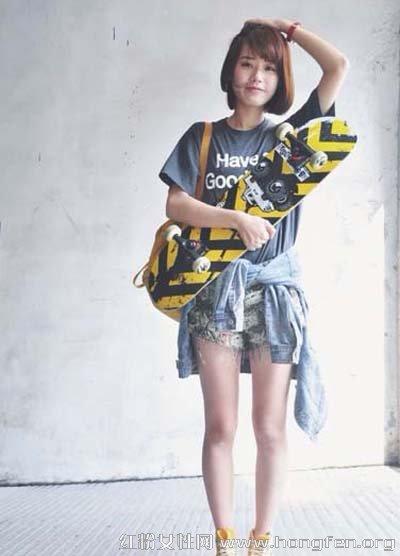 夏日女孩运动装搭配 跟着世界杯摇摆【6】