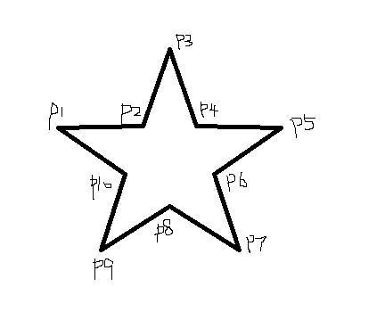 怎样画五角星简笔画