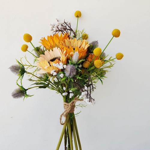 森系仿真花花花束向日葵太阳花手捧假花插花装饰仿真花