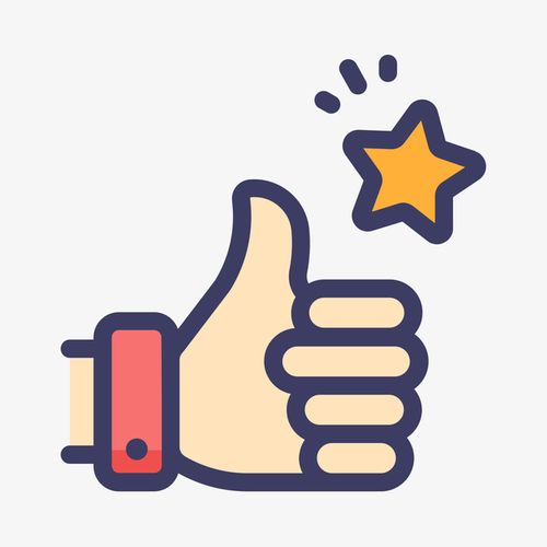 彩色手绘好评商务图标免抠素材免费下载_觅元素51yuansu.com