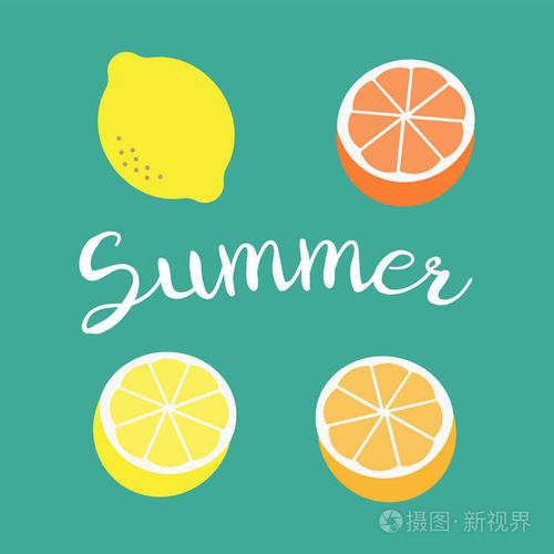 柠檬抽象的新鲜图案.柠檬背景纹理
