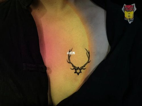 银川纹身 | 鹿角04 | 小清新几何纹身_纹身_小清新