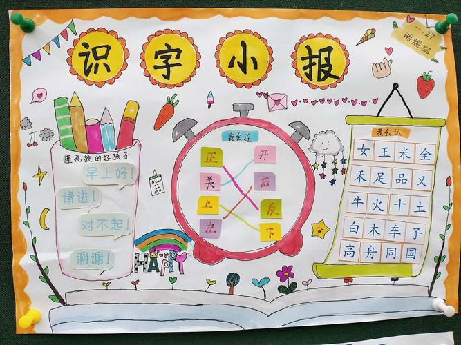 滕州市实验小学一年级三部——亲子识字小报展示