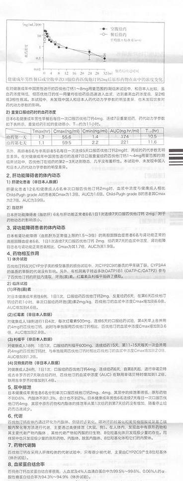 信立泰 匹伐他汀钙片 2mg*7s*1板 薄膜衣