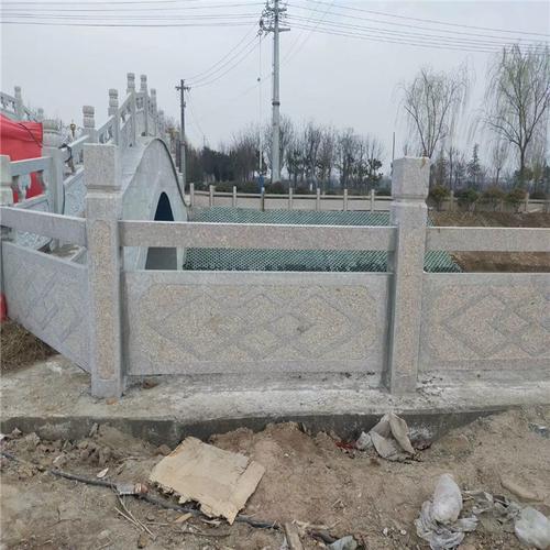 河堤围栏 水库石材护栏 池塘栏杆简易雕花栏杆