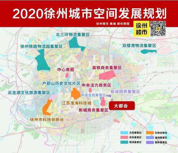 在规划中,新城区成为了"徐州城市主驱动核心;徐州行政,商务金融中心"