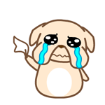 一个表情包,边哭着一边一边摇的那个手帕是什么意思?