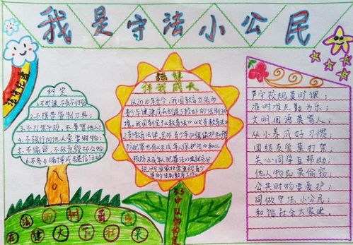 我是守法小公民手抄报内容