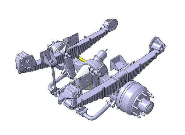 纵置钢板弹簧非独立悬挂