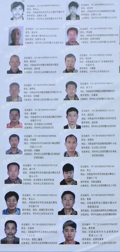 【逃犯】南阳又一批涉案在逃人员曝光!
