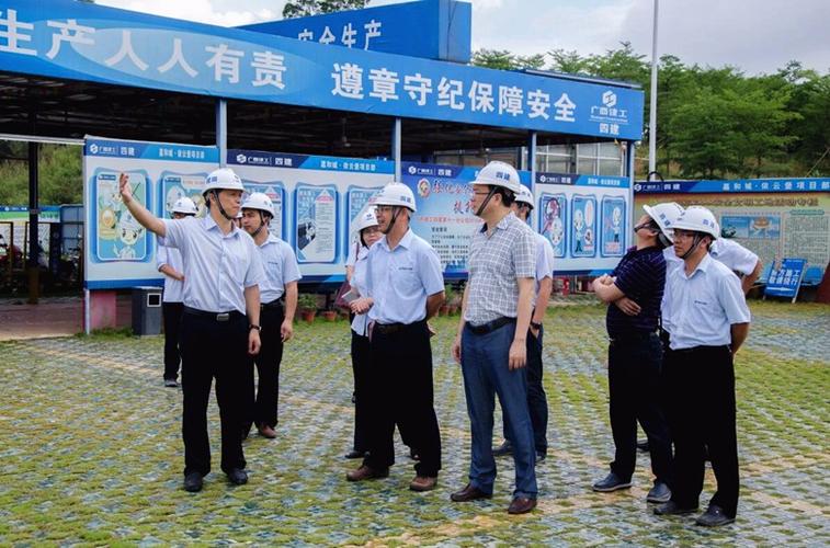 公司董事长杨俊到十一分公司嘉和城项目调研-广西建工