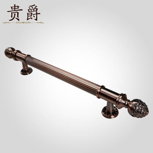 贵爵玻璃门拉手不锈钢大门拉手欧式仿古别墅酒店推拉门对开门把手