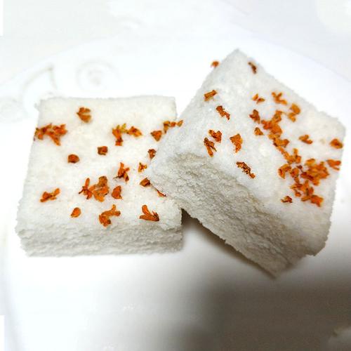 包邮温州传统老式手工茯苓糕桂花糕美食蒸米糕点茶点心零食300克