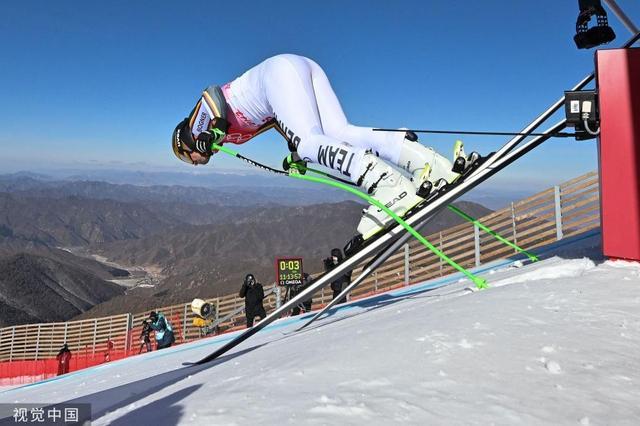 2022年2月3日,北京延庆,2022北京冬奥会2月3日,高山滑雪速降运动员