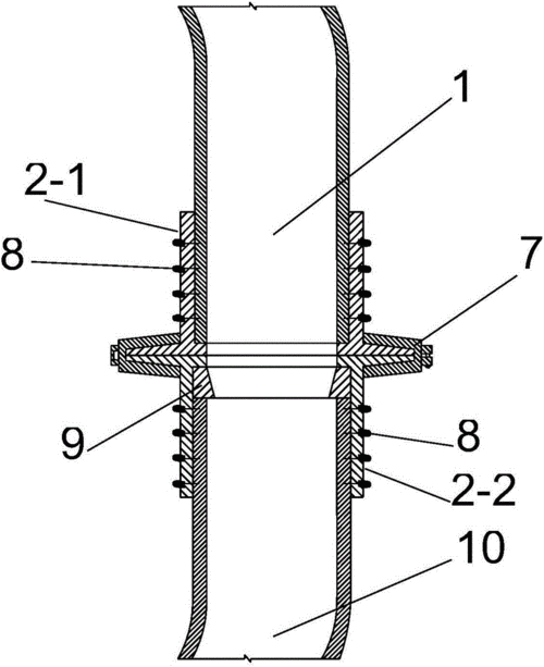 cn206234522u_一种竖井喷浆管连接装置有效
