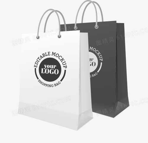 矢量手绘购物袋