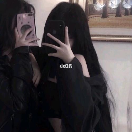 黑色系闺蜜头像_黑色系_闺蜜头像_素材_头像