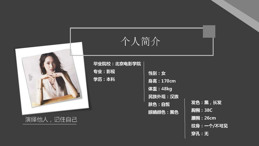 演员ppt(十六)_演员ppt-艺人ppt模板-演员资料设计-见