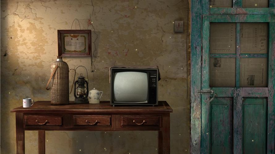 3d年代感老房室内场景