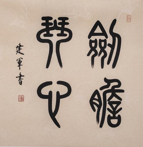 李建军书法作品:剑胆琴心